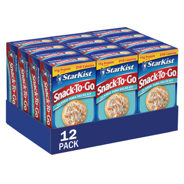 Starkist Ready-To-Eat Tuna Salad Kit, Original Deli Style, 3.28 Oz, Pack Of 12