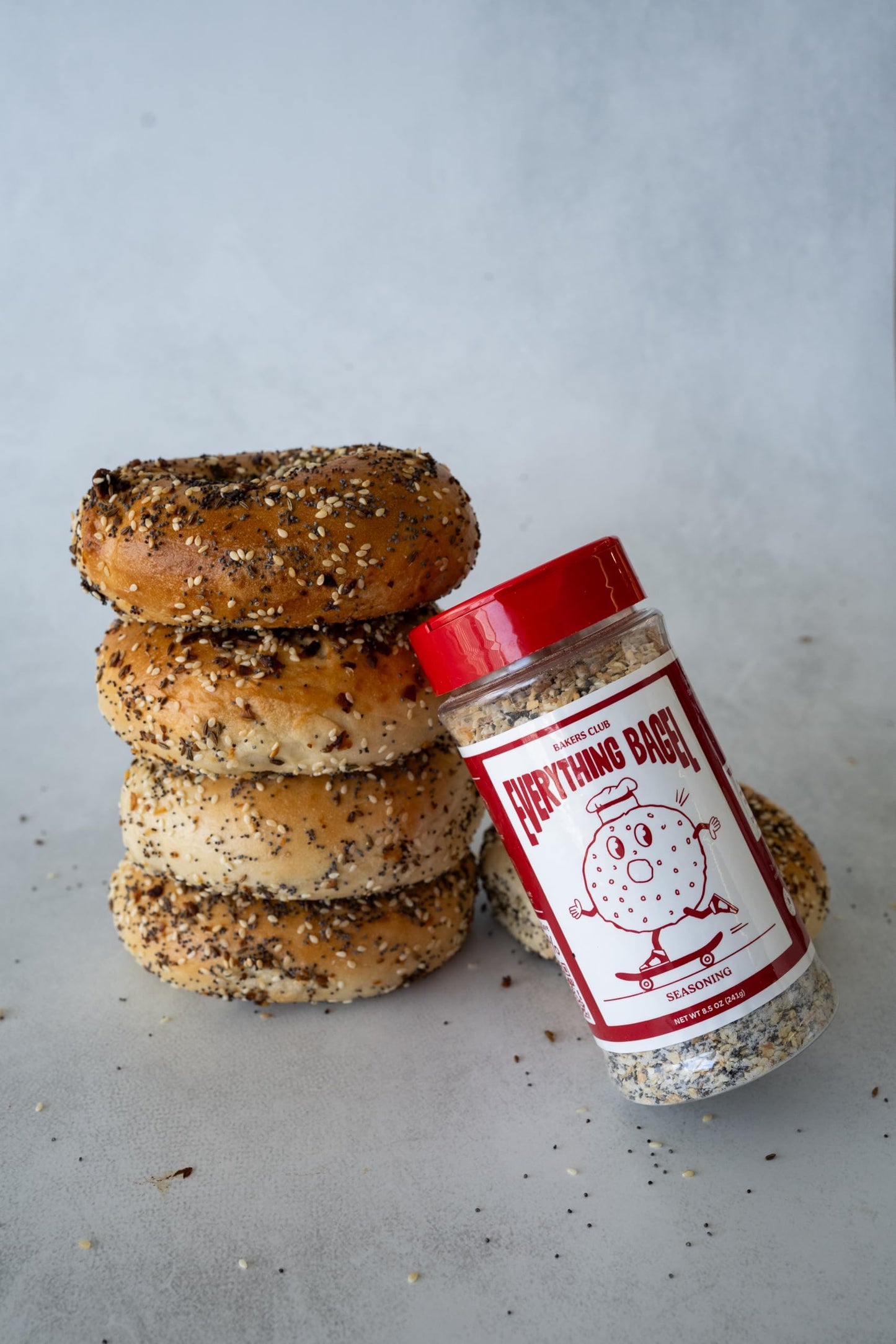Bakers Club 8.5Oz Everything Bagel Seasoning Blend - Authentic New York Style Spices For Bagels, Avocado Toast, Eggs, Pretzels,