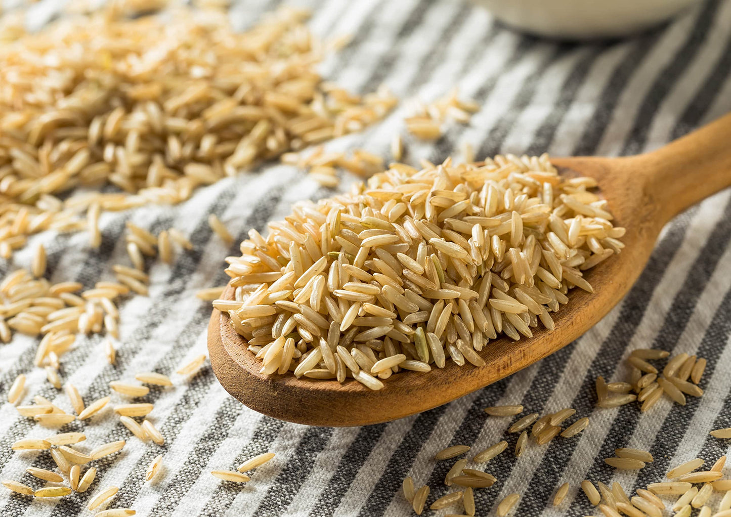 Organic Brown Basmati Rice, 1 Pound - Non-GMO, Whole Grain, Long-Grain Rice Variety, Fragrant, Kosher, Vegan, Bulk. Less Starch