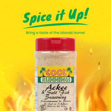Cool Runnings Ackee & Saltfish Seasoning 300g - Authentic Caribbean Blend for Breakfast and Brunch Dishes