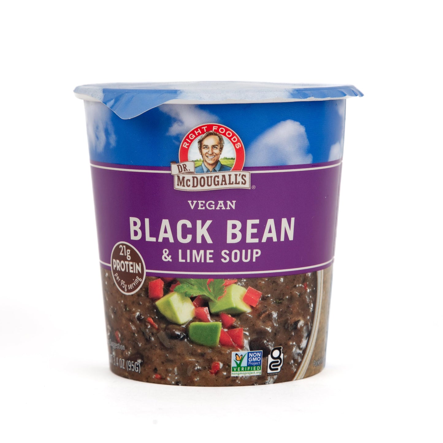 Dr. McDougall's Vegan Black Bean & Lime Soup, 3.4 oz