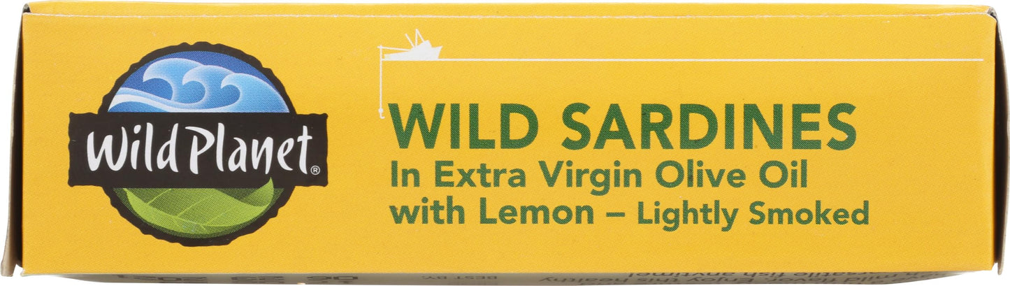 Wild Planet Wild Sardines In Oil And Lemon, 4.375 Oz