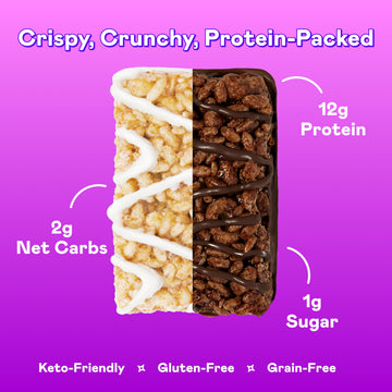 Magic Spoon Starter Pack - 1 Box Fruity Cereal, 1 Box Cocoa, 4 Marshmallow Bars, 4 Double Chocolate Bars - Keto, High Protein, Low Sugar