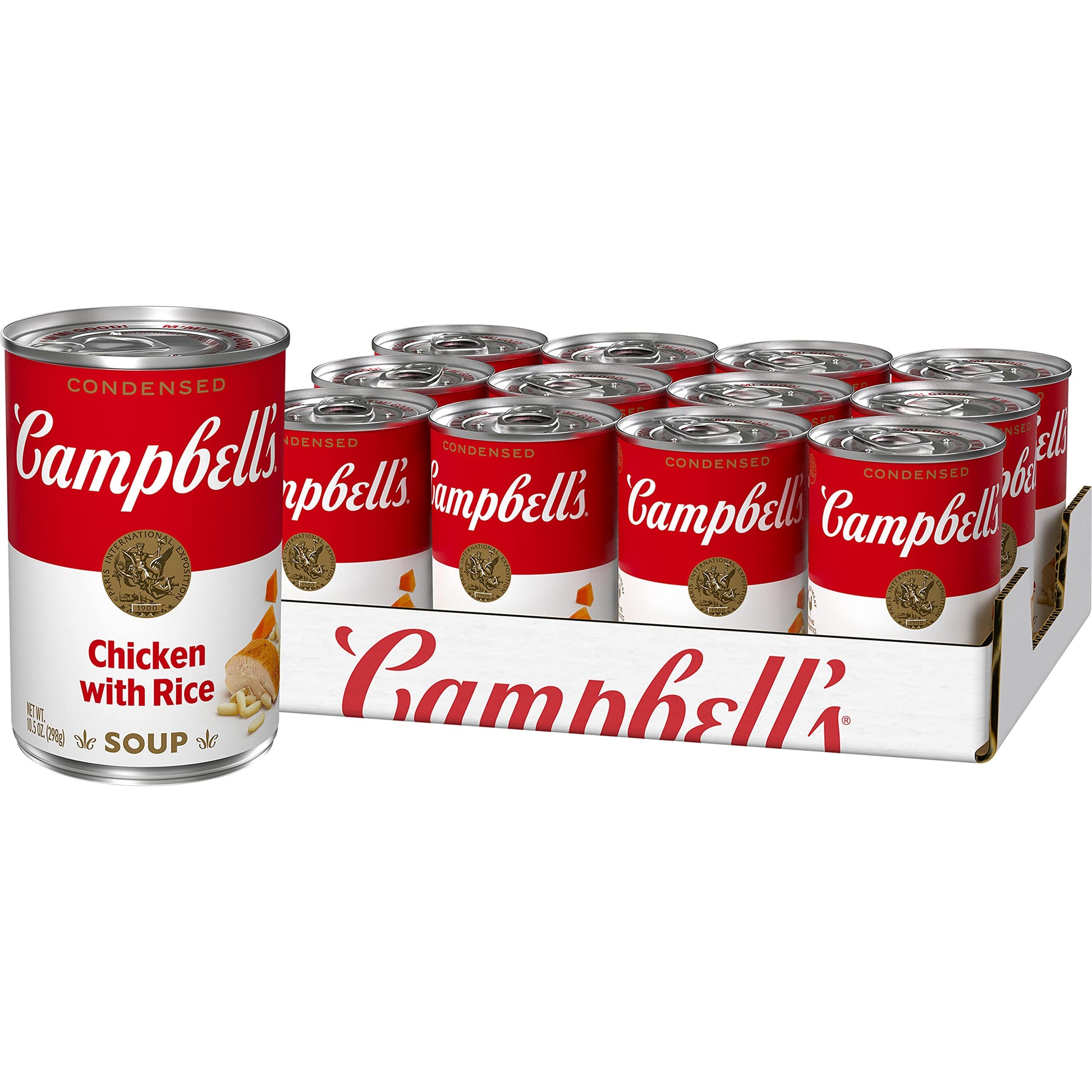 Campbell s Condensed Chicken and Rice Soup, 10.5 oz Can (12 Pack)