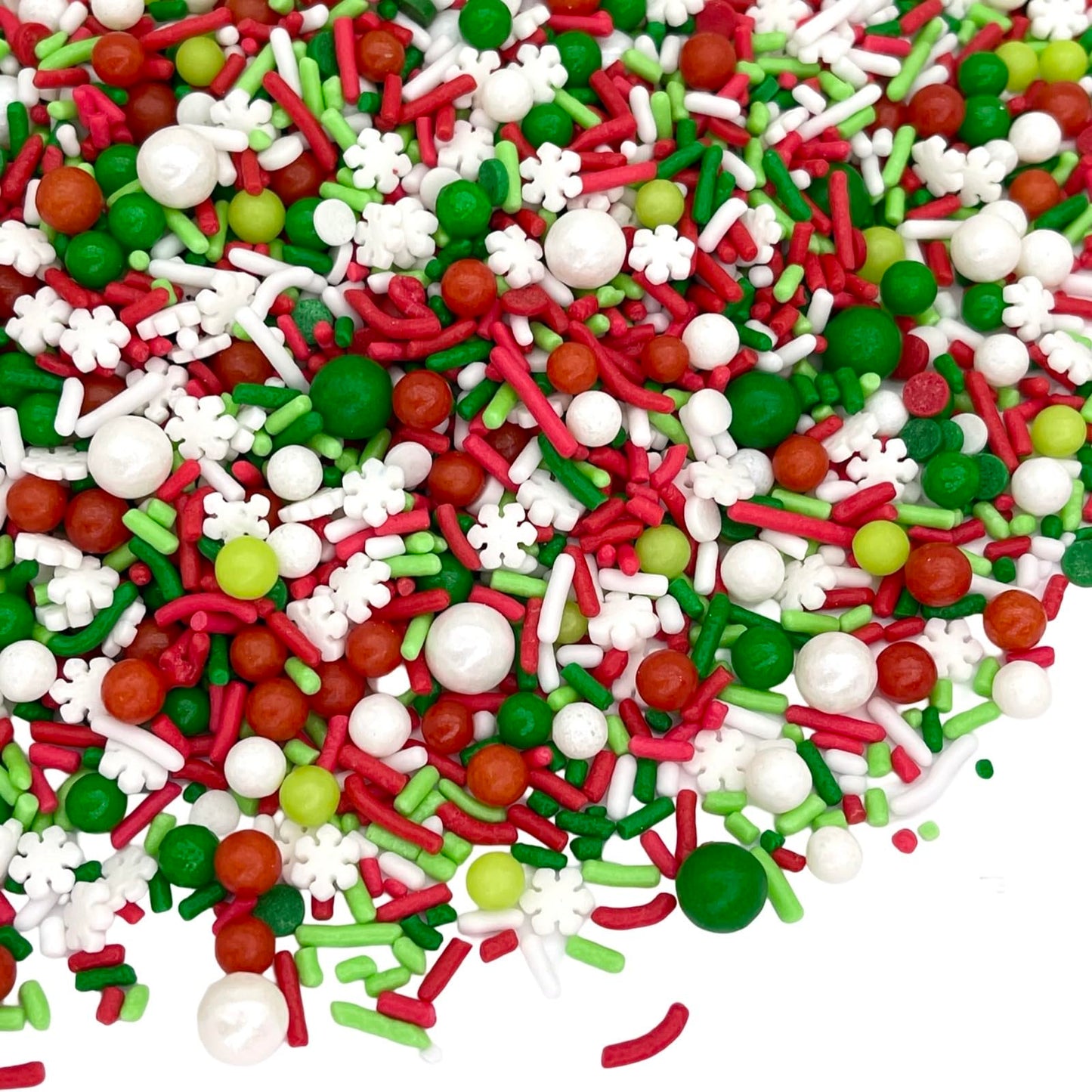 Manvscakes | Sprinkles | Christmas sprinkles | Cake sprinkles | Cookie sprinkles | 4 ounce (Red, green, white)