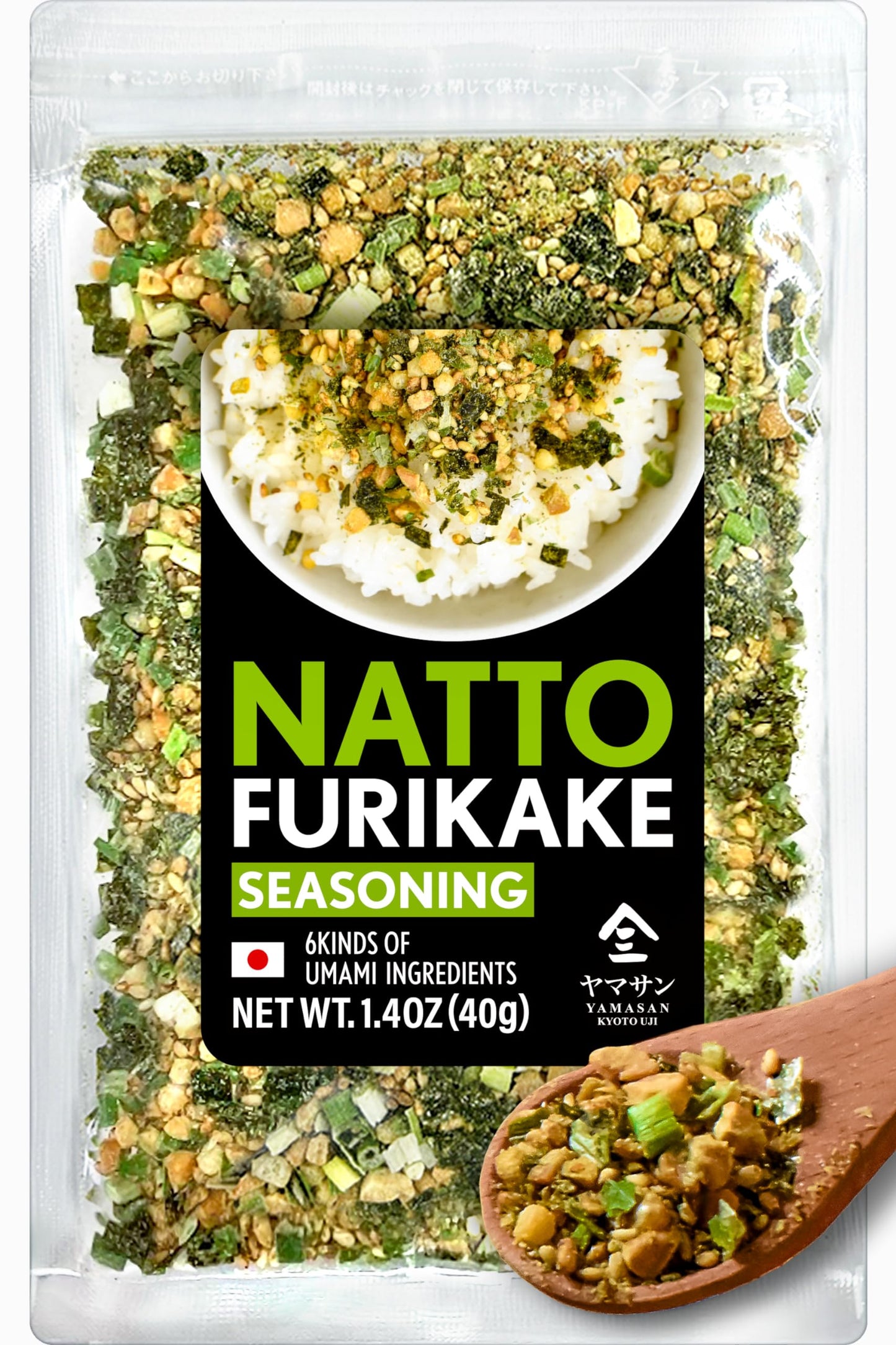 Japanese Natto Furikake Seasoning, Super Food Natto, Freeze-Dried Natto,6 Kinds Of Umami Ingredients, Rice Topping, Delicious Fl