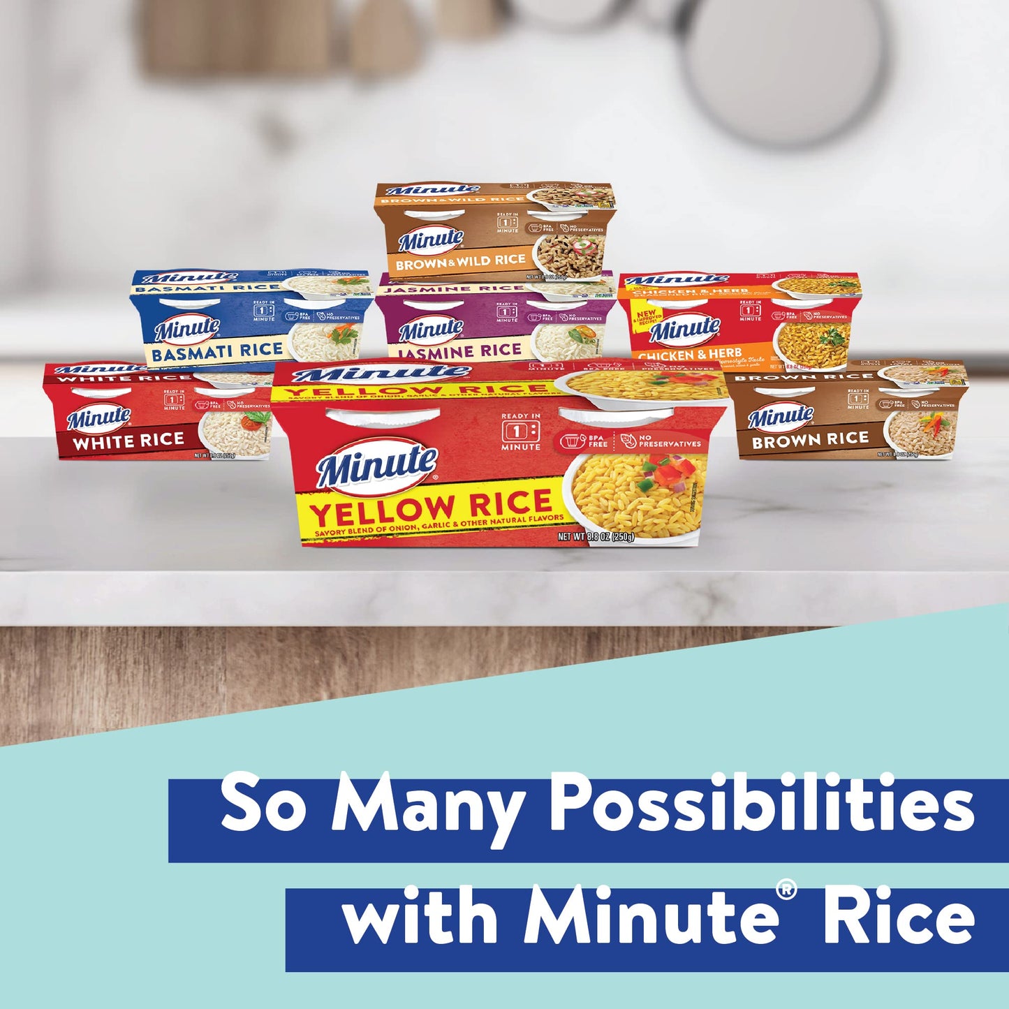 Minute Ready-to-Serve Yellow Rice, Microwavable Rice Cups, 8.8-Ounce Cups (Pack of 8)