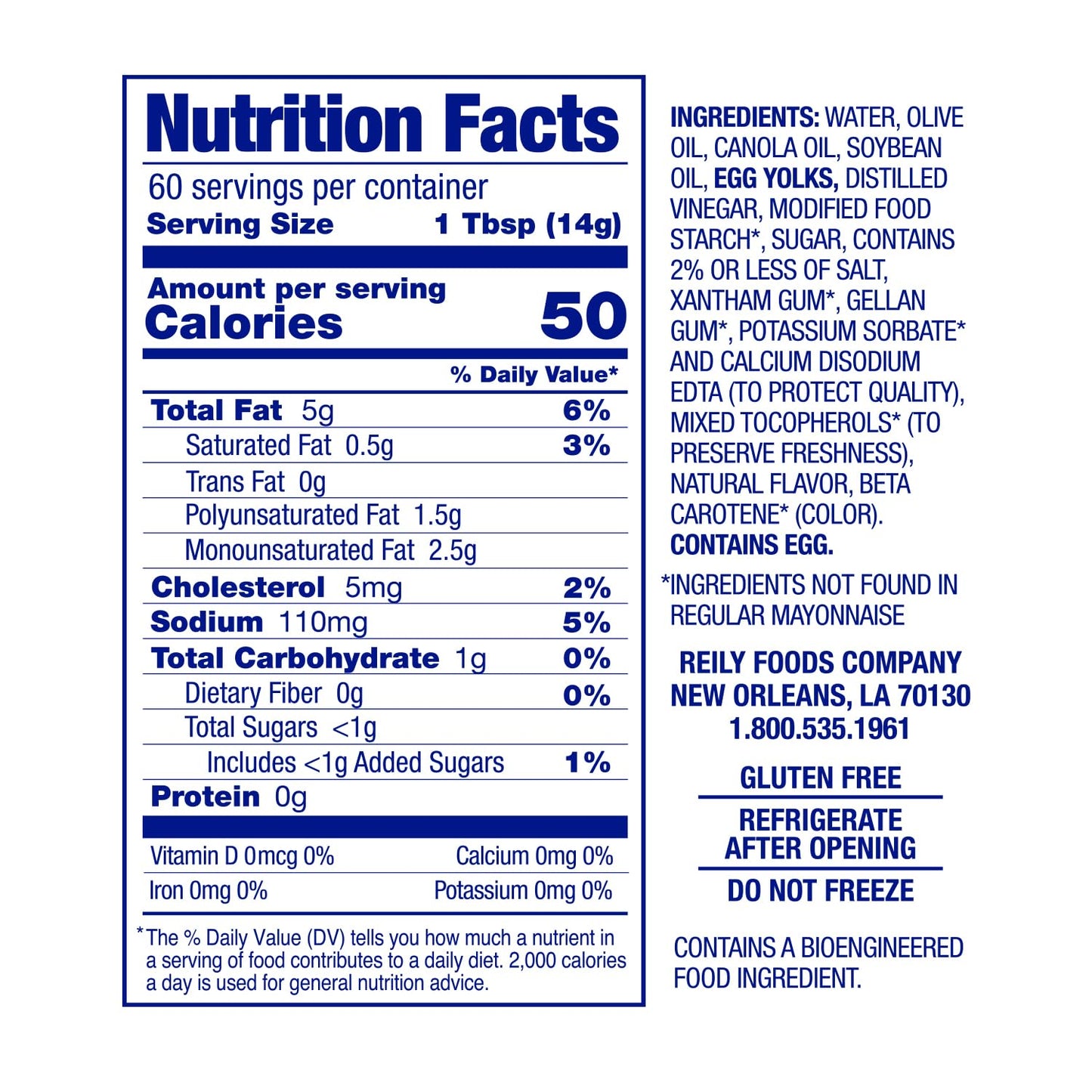 Blue Plate Light Mayonnaise With Olive Oil, 30 Fl Oz Jar (Pack Of 6)