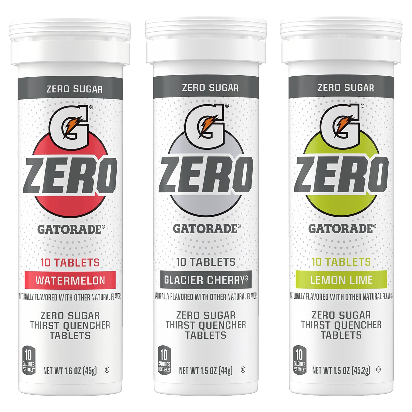 Gatorade Zero Tablets Variety Pack, 40 Tablets, 1.6oz (Pack of 40)
