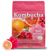 KKOKDAM Kombucha Tea - Grapefruit & Hibiscus Korean Tea - Kombucha Drinks Probiotic Support, Low Calorie, Sugar Free Kombucha Pa
