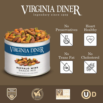Virginia Diner - Gourmet Natural Buffalo Trail Mix, 18 Ounce Tin