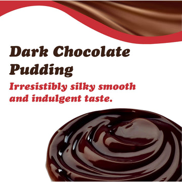Dove Dark Chocolate Pudding Mix and Pie Filling, 4 Servings, 3.34 Oz, 12 Count, Kosher