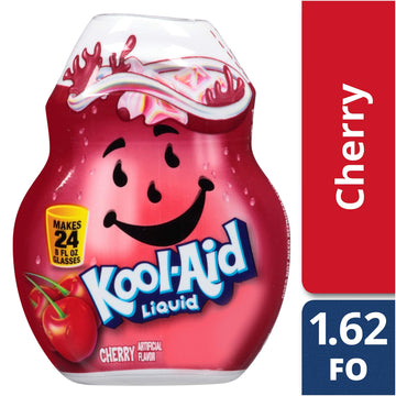 Kool-Aid Liquid Drink Mix, Cherry, 1.62 FL OZ (Pack of 12)