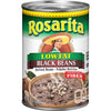 Rosarita Low Fat Refried Black Beans, 16 Oz, 12 Pack