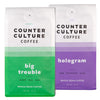 Counter Culture Coffee - Whole Bean Coffee - Multi-Pack - One 12oz Bag of Each (Big Trouble and Hologram)