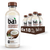 Bai Coconut Flavored Water, Molokai Coconut, Antioxidant Infused Drinks, 18 Fl. Oz. (Pack Of 6)