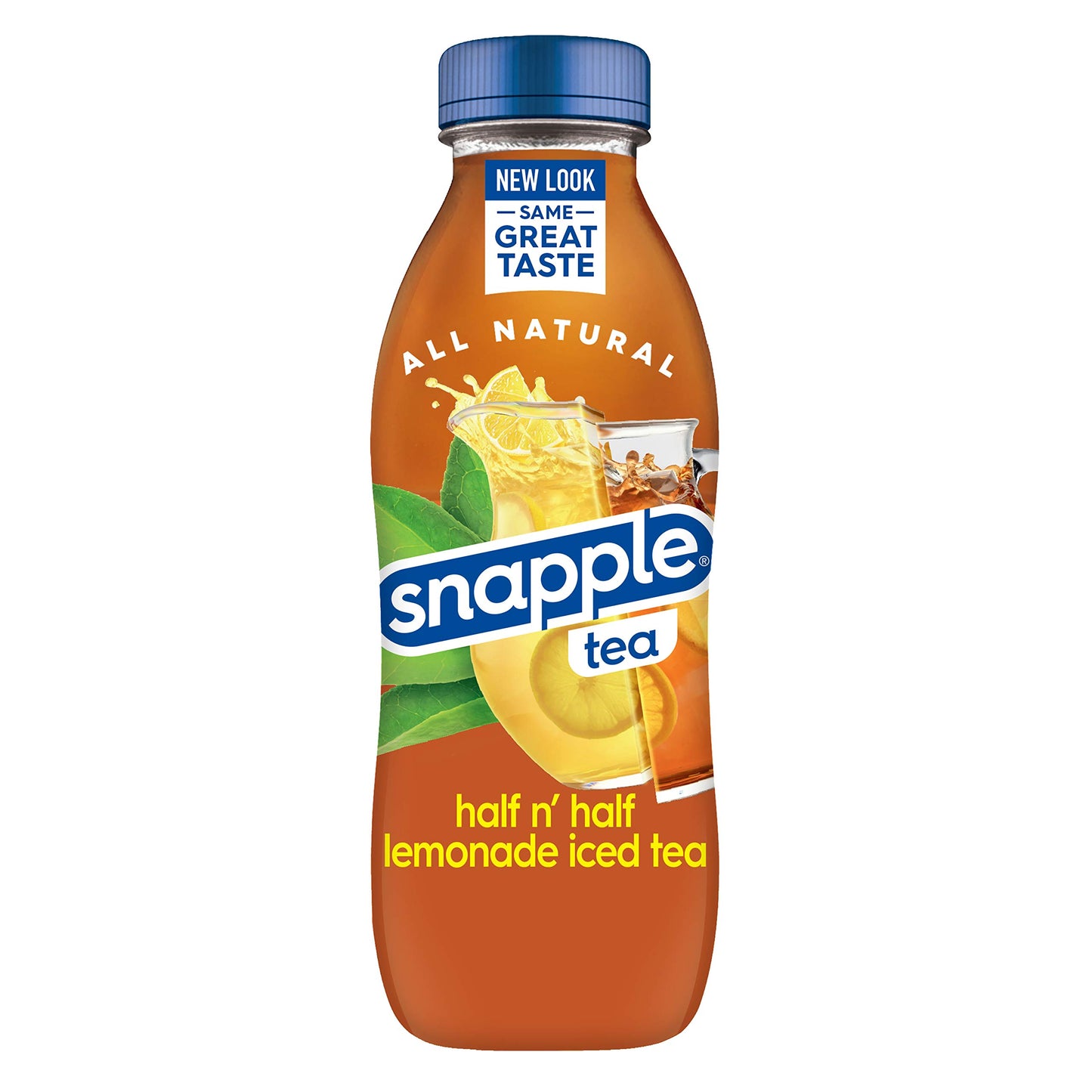 Snapple Half 'N Half, 16 Fl Oz Recycled Plastic Bottle, 6 Pack