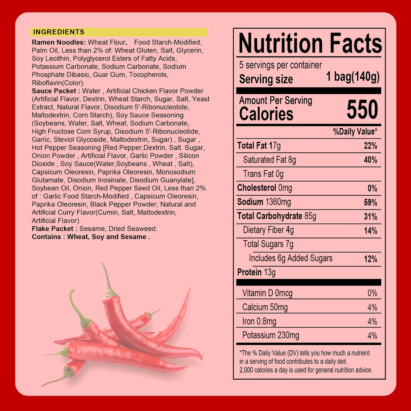 Samyang Buldak Hot Spicy Chicken Ramen Noodle Korean Stir-Fried Ramen, 2X Spicy 4.94 Oz(140G) & Carbonara Flavor 4.58Oz(130G), 5 Pack For Each Flavor