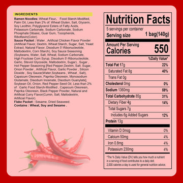 Samyang 2X Spicy Flavor Buldak Ramen Pack Of 5