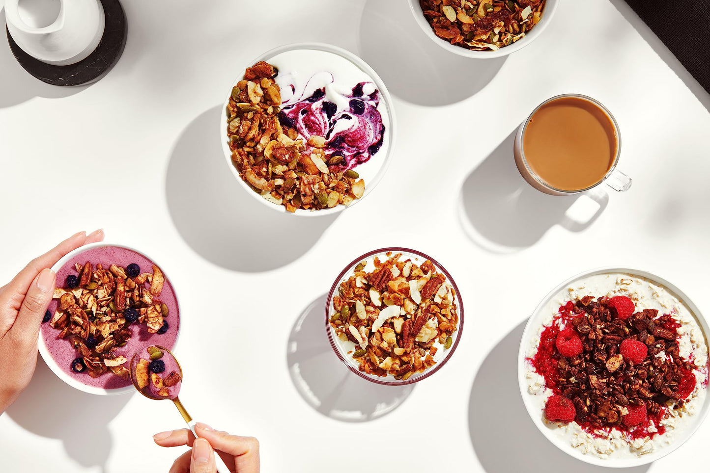 Nutrail Nut Granola, Variety Pack, No Sugar Added, Gluten Free, Grain Free, Keto, Low Carb, Healthy Breakfast Cereal 8 Oz. 6 Cou