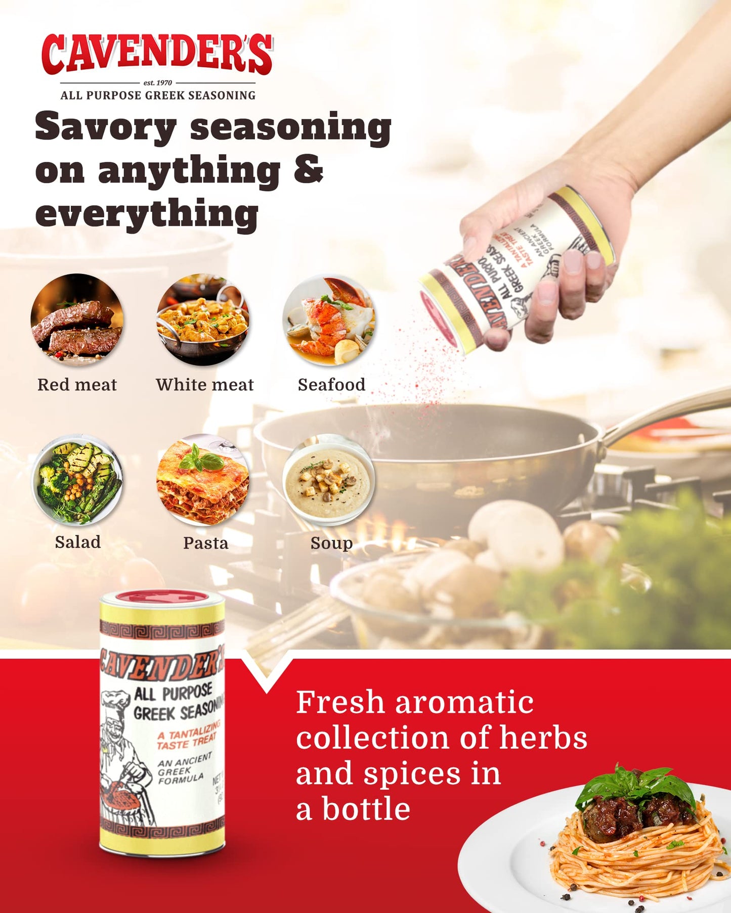 Cavender All Purpose Greek Seasoning 3.25 Oz