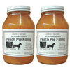 Amish Pie Filling No Sugar Added Peach- TWO 32 Oz Jars