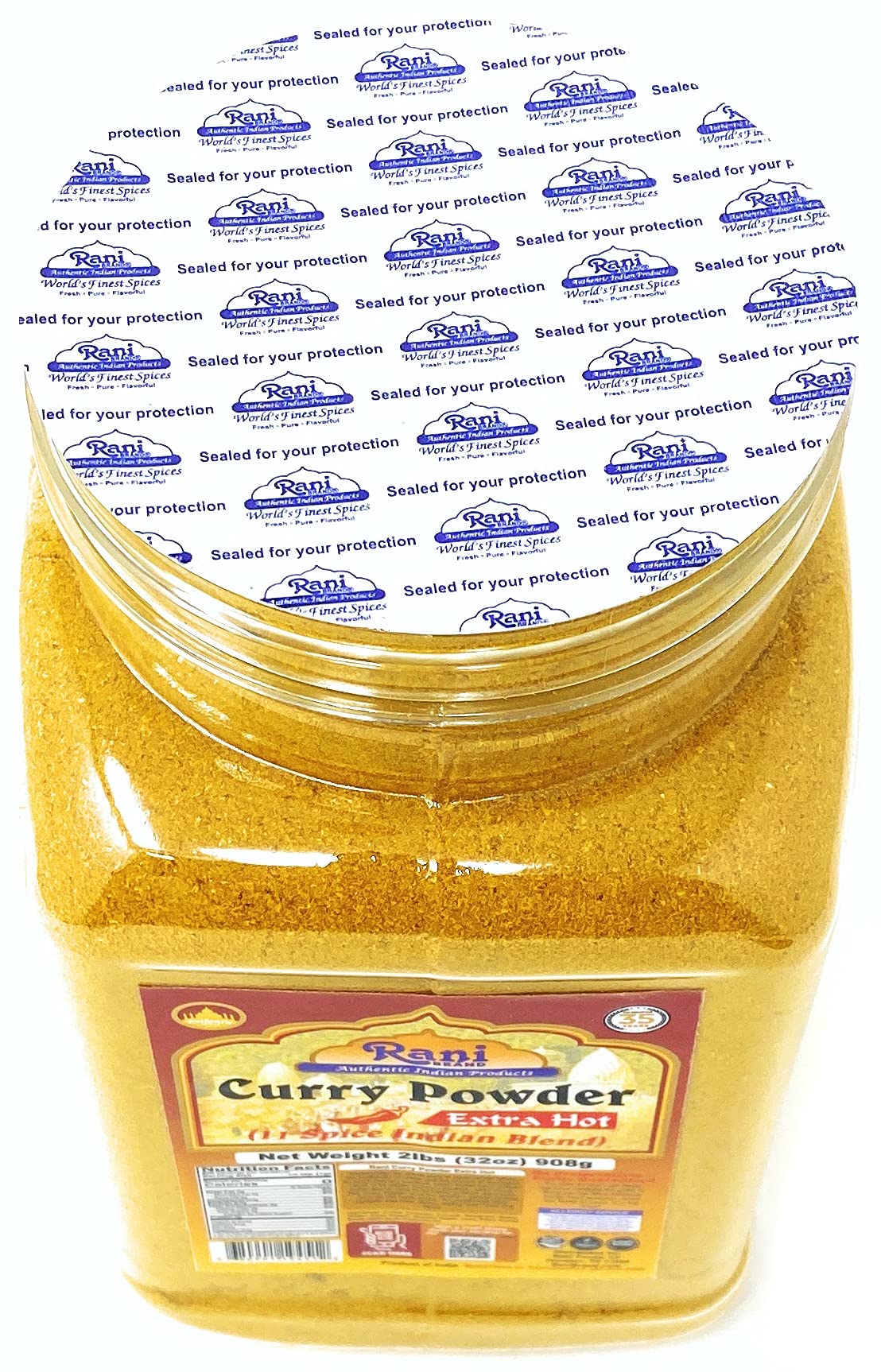 Rani Curry Powder Extra Hot (11-Spice Authentic Indian Blend) 32Oz (2Lbs) 908G Pet Jar ~ All Natural | Salt-Free | Vegan | No Co