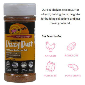 Dizzy Pig Salt Free Dizzy Dust All Purpose Seasoning And Bbq Rub - 6.7Oz