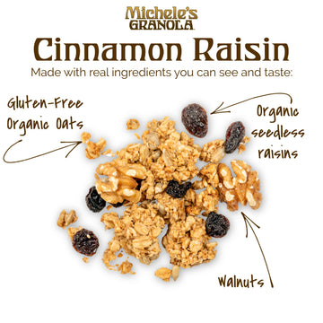 Michele'S Granola Cinnamon Raisin, Gluten-Free & Non-Gmo (12 Ounce (Pack Of 3))