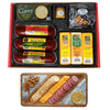 Party Gift Basket - Features Smoked Summer Sausages 100% Wisconsin Cheeses ers Pretzels & Mustard | Perfect for Tailgating