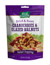 Fresh Gourmet Dried Cranberries & Glazed Walnuts | 3.5 Ounce, Pack Of 9 | Crunchy Snack And Salad Topper