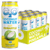 C2O - Coconut Water With Pineapple (12 Pack) - Made With Fresh Coconut Water - Plant Based - Non Gmo - Canned Water - Natural Hydration, Essential Electrolytes, & Potassium - 12 Cans, 17.5 Fl Oz