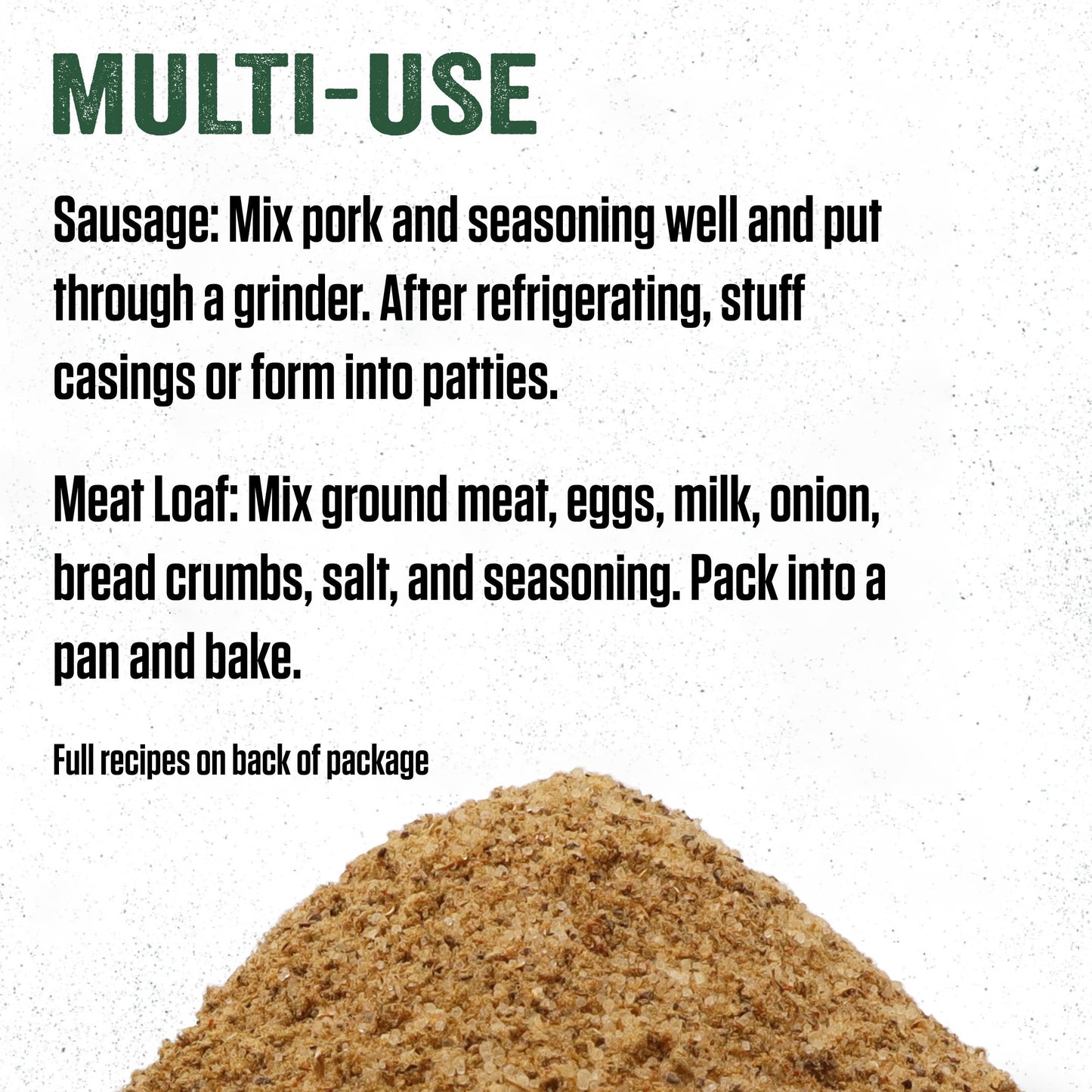 LEM Products Backwoods Sausage and Meatloaf Seasoning, Ideal for Wild Game and Domestic Meat, Seasons Up to 96 Pounds of Meat, 2