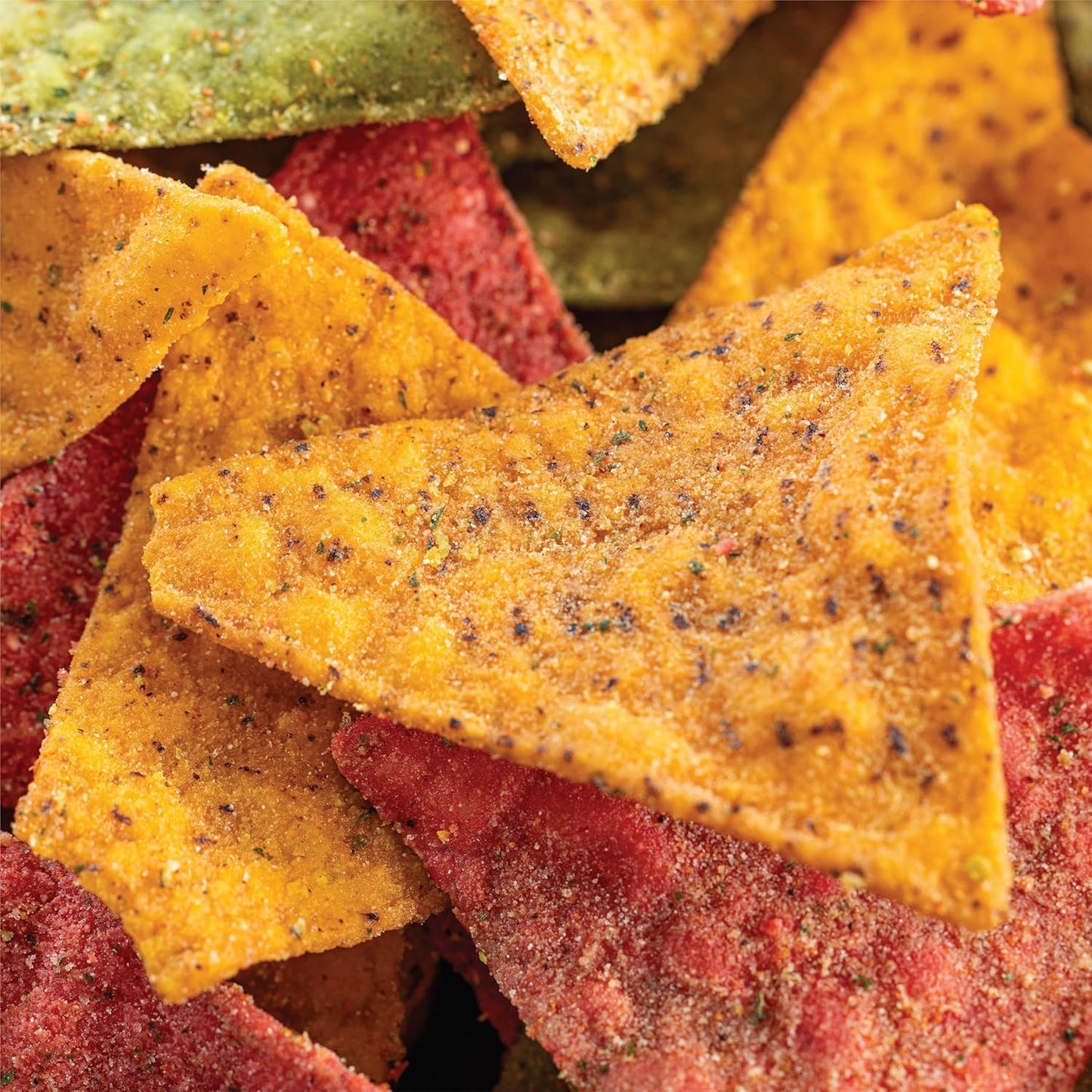 Sensible Portions Garden Veggie Flavor Burst Tortilla Chips, Sweet Tangy Chili, 6 Oz