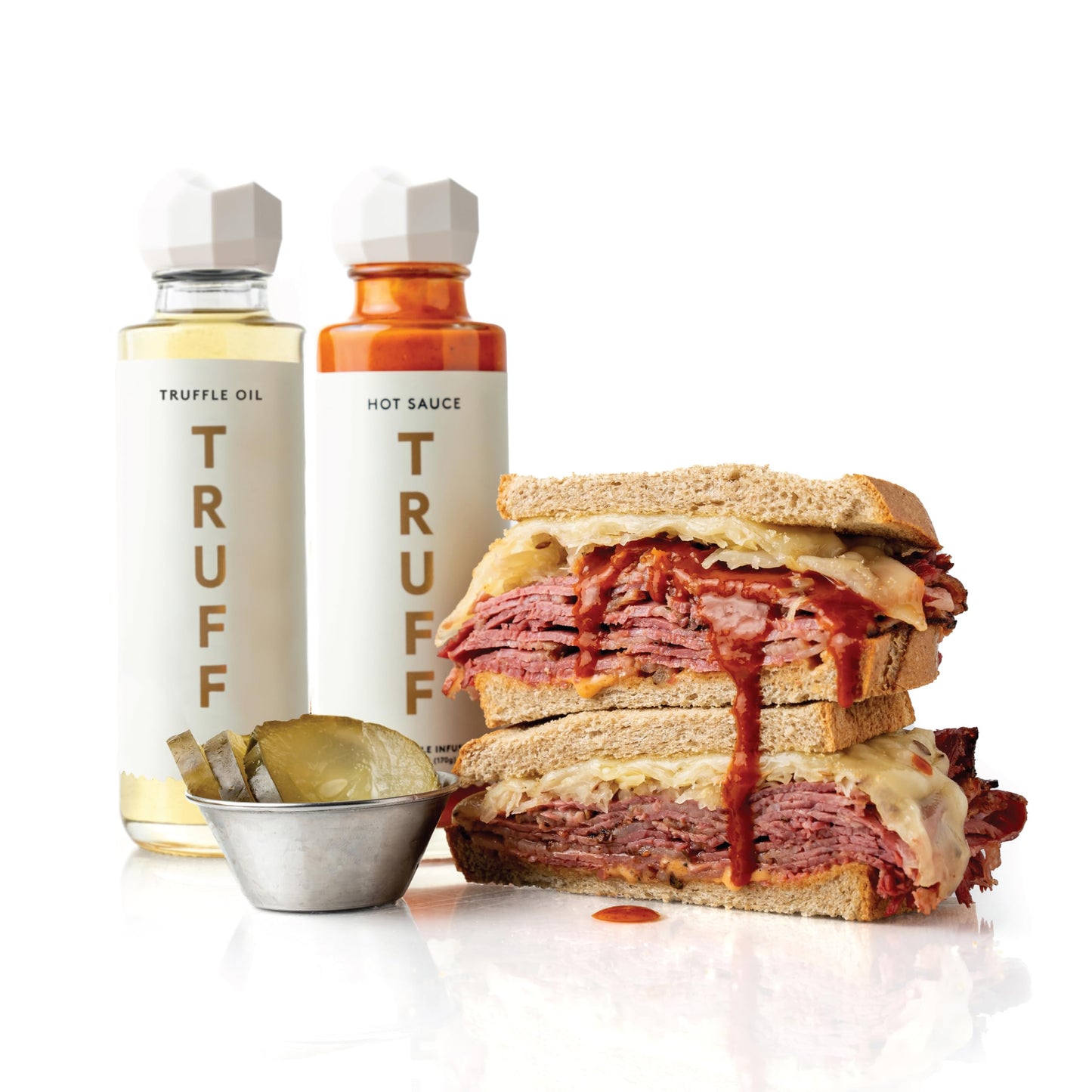 Truff White Truffle Gift Set, White Truffle Oil And Hot Sauce, Holiday 2-Pack