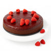 Andy Anand Exquisite 9'' Chocolate Raspberry Cake 9'' with Real Chocolate Truffles, Made Traditionally for Luxurious Creaminess,