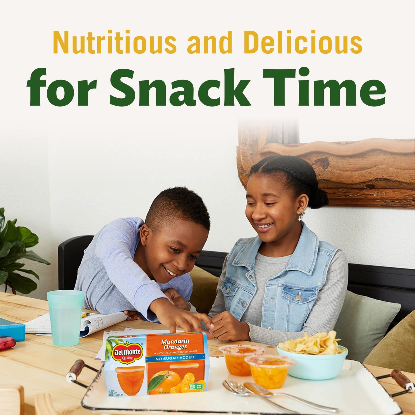 Del Monte, Mandarin Oranges No Sugar Add, 4 Ounce (Pack Of 12)