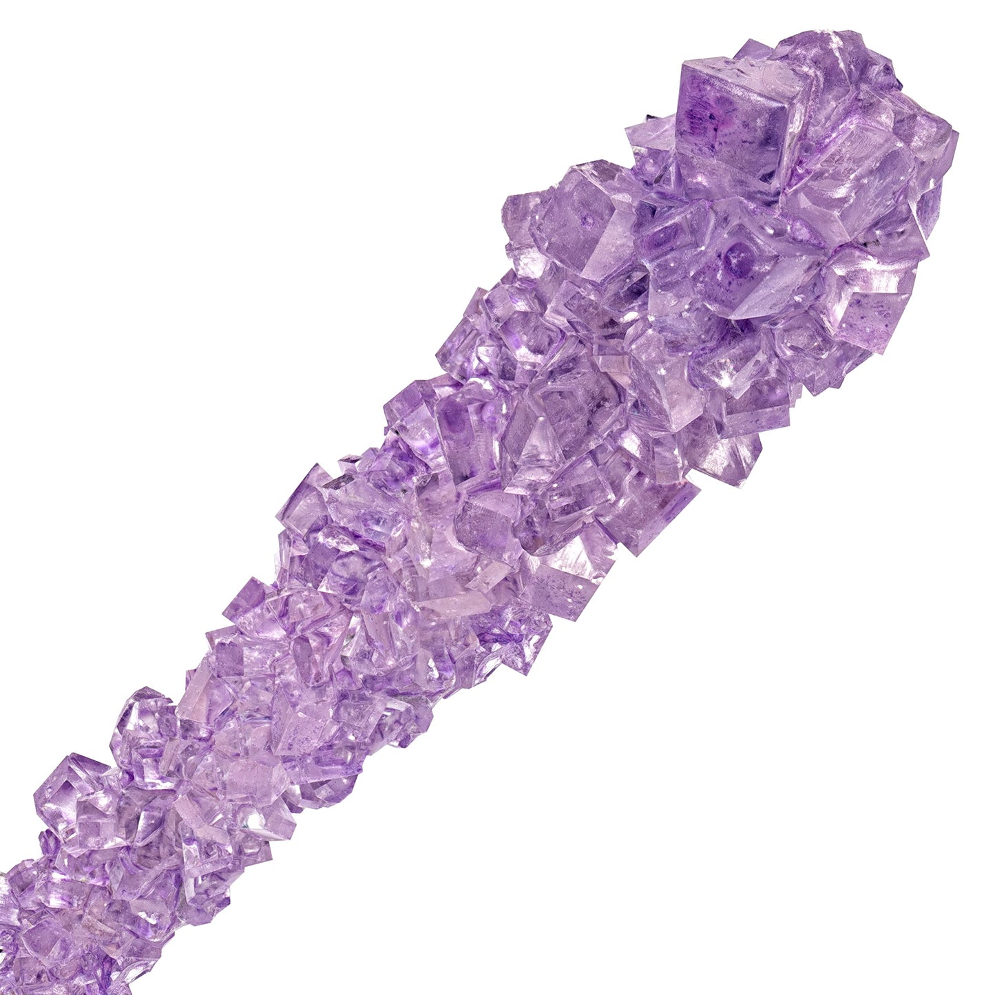 Candy Envy - Iridescent Lavender Rock Candy Sugar Sticks - Tutti Frutti Flavored - 12 Indiv. Wrapped