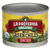 La Preferida Organic Green Chiles, Mild-Diced, 4 Ounce (Pack Of 12)