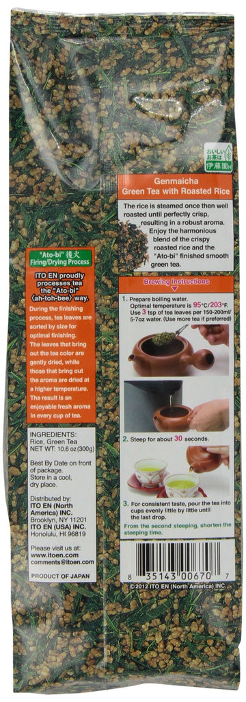Ito-En Tea, Genmai-Cha, 10.6-Ounce Packages (Pack Of 4)