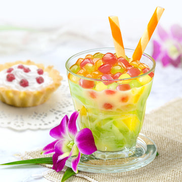 J Way Boba Authentic Instant Tapioca Boba Pearls For Milk Tea, Smoothies And Desserts, Tropical Fruit Flavor (Ready In Just 20 S