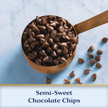 GHIRARDELLI Semi-Sweet Chocolate Premium Baking Chips, Chocolate Chips for Easter Cookies, 12 Oz Bag (6 Bags)