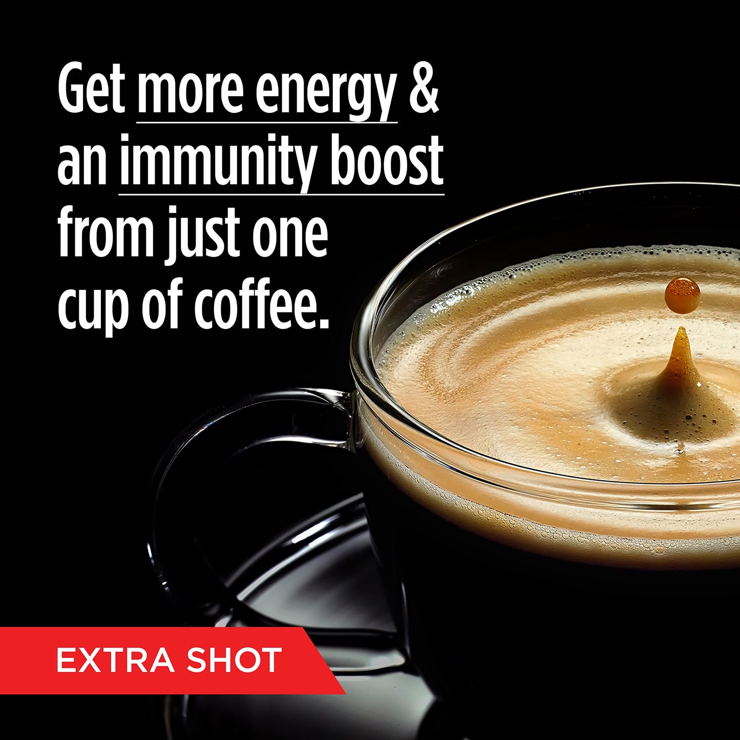 VitaCup Extra Shot Strong Coffee Pods Bold & Intense Dark Roast w/Espresso Shot High Caffeine Vitamin B12 Antioxidants Recyclable Single Serve Pod Compatible w/Keurig K-Cup malt-inspired 16ct