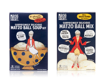 The Matzo Project Matzo Ball Soup Mix Kit, Natural Vegetarian Matzo Ball Mix, No MSG, Nut Free, 4.5oz Boxes, Kosher but NOT Kosh