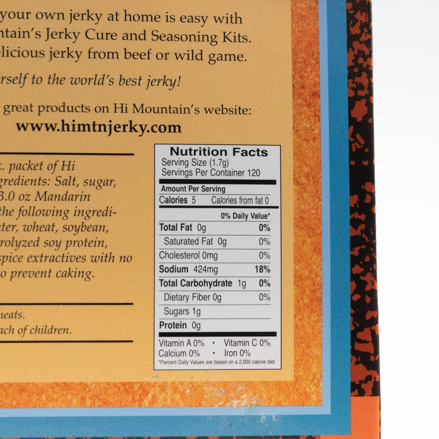 Hi Mountain Jerky Seasoning And Cure Kit | Mandarin Teriyaki Blend | Create Savory Homemade Beef Jerky | Great For Beef, Deer, Elk, & Venison | Mix Will Season Up To 15Lbs. Of Meat (1 Box)