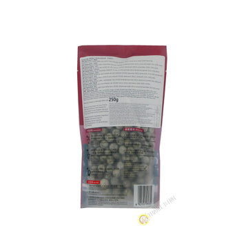 BOBA Black Tapioca Pearl Bubble Tea, 2 Pack (Each 8.8 OZ) + 1 Pack of 50 BOBA Straws (Variety Color)