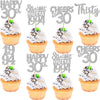30Pcs 30Th Birthday Cupcake Toppers Glitter Thirty Happy 30Th Straight Outta 1994 Cupcake Picks For Cheers To 30 Years 30Th Birt