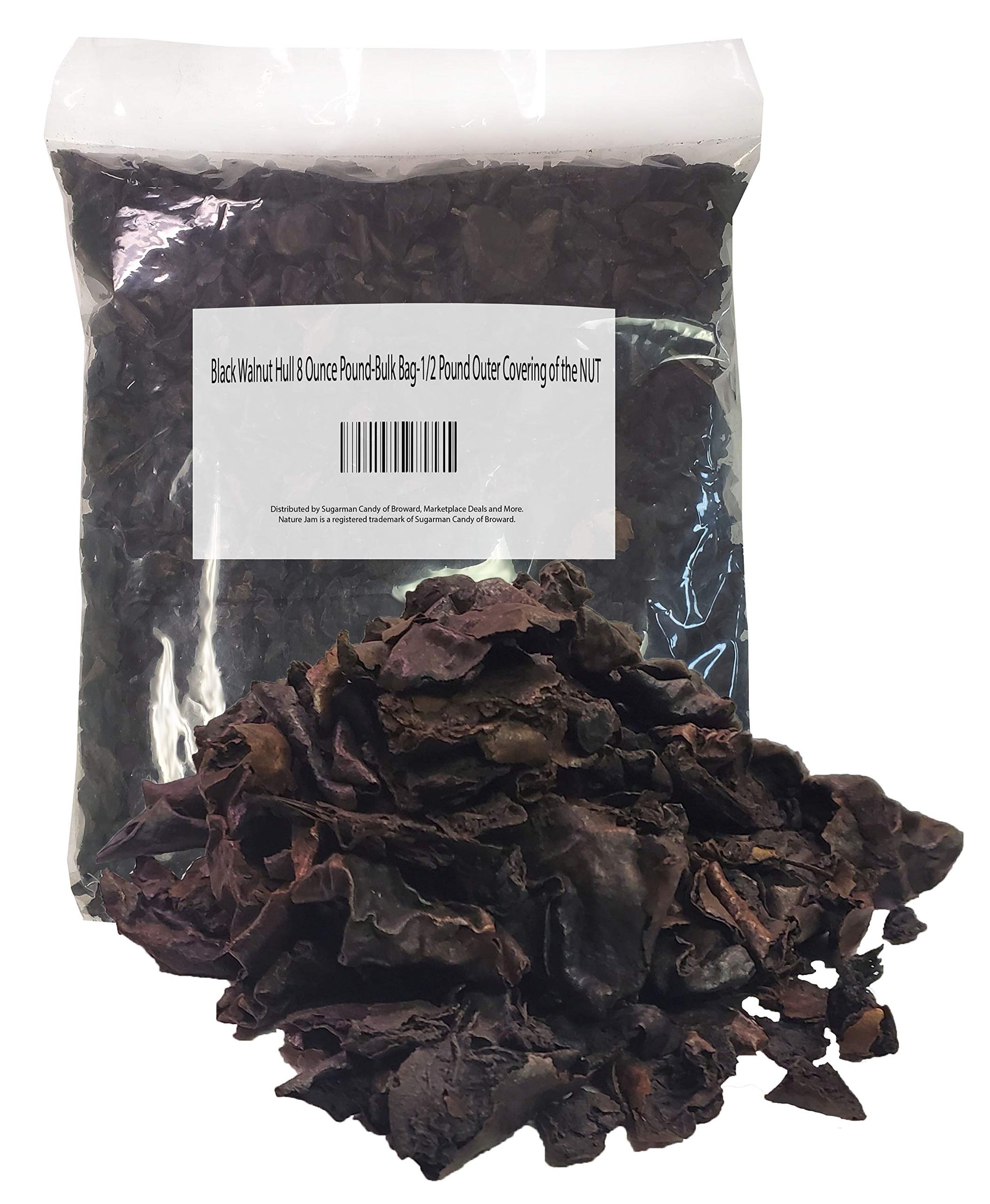 Black Walnut Hull 8 Ounce Pound-Bulk Bag-1/2 Pound Outer Covering Of The Nut