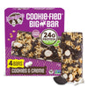 Lenny & Larrys Cookie-fied BIG BAR - Cookies and Creme Vegan Protein Bars 4x90g - Healthy Snacks, 24g Plant Protein & 10g Prebi