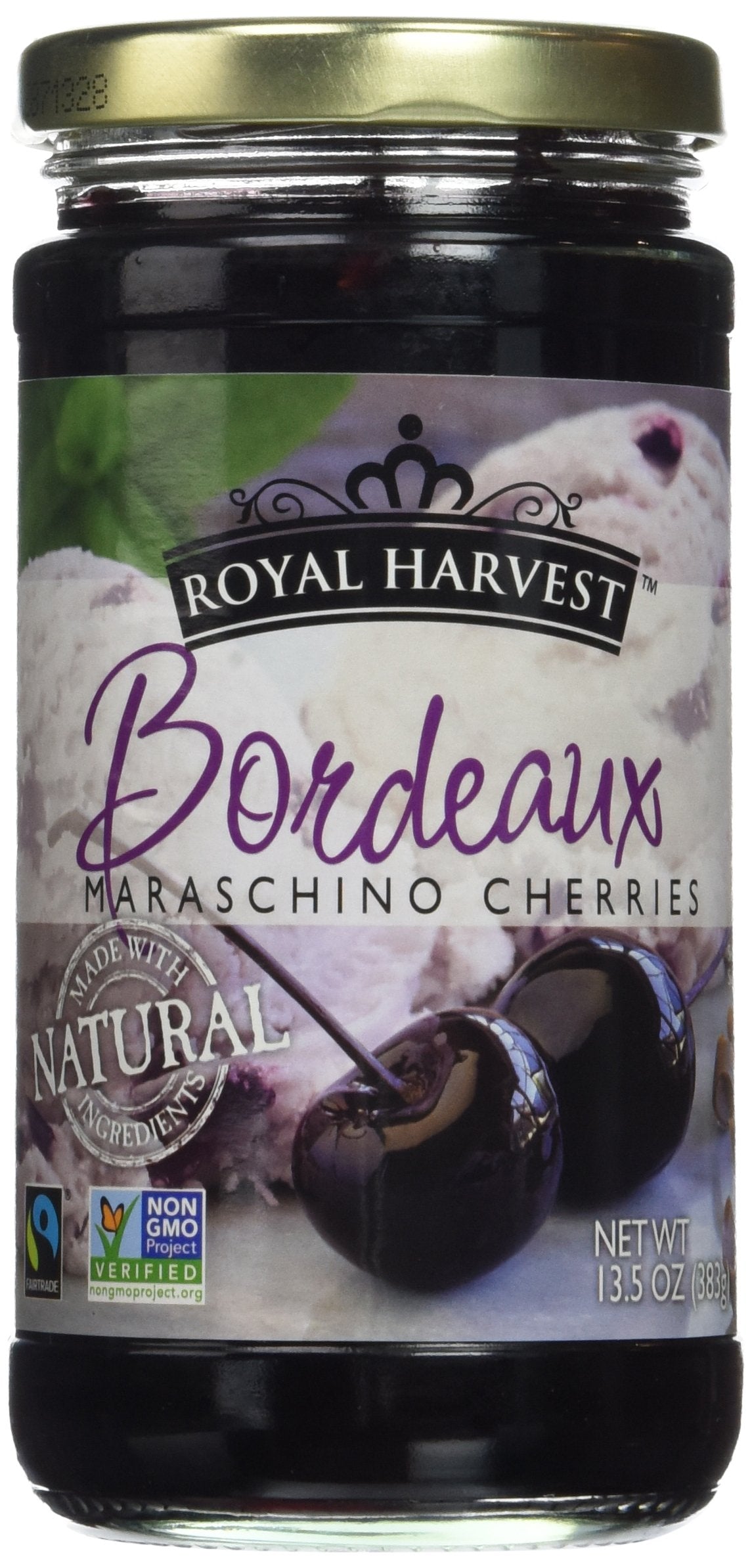 Royal Harvest Maraschino Bordeaux Cherries 13.5 Ounce (Pack Of 3)